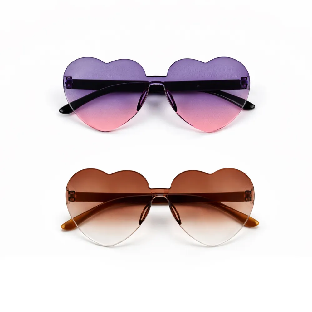 000fddf8-5713-423d-ac3b-30fe49780477_DSC09908 Kids Heart Shape Sunglasses – 2 Piece Set Stylish Gradient L - Image 1