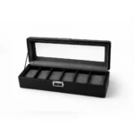 Luxury Watch Storage Box with Glass Lid – 6 Slot
