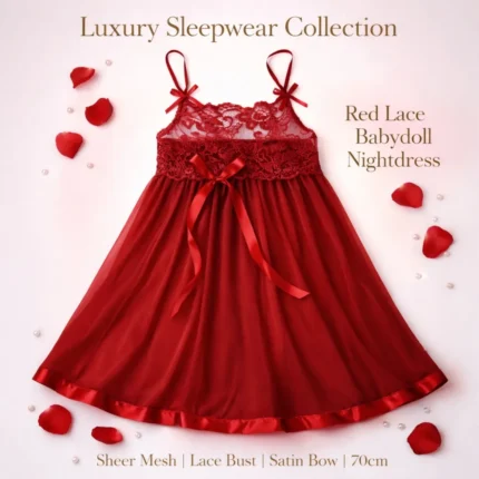 Women’S Elegant Lace Nightgown – Soft Sleeveless Sleep D