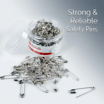 Premium Silver Safety Pins Set 300 Pieces